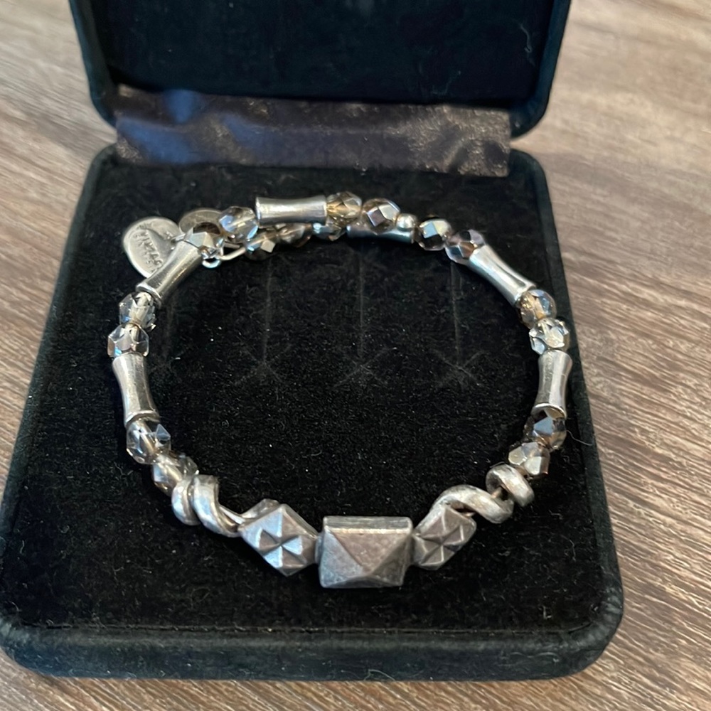 Silver Alex and ani bangle